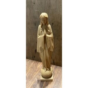 Vintage Saint Mary Mother Mary Miniature Statue Figure 7" Home ALTAR